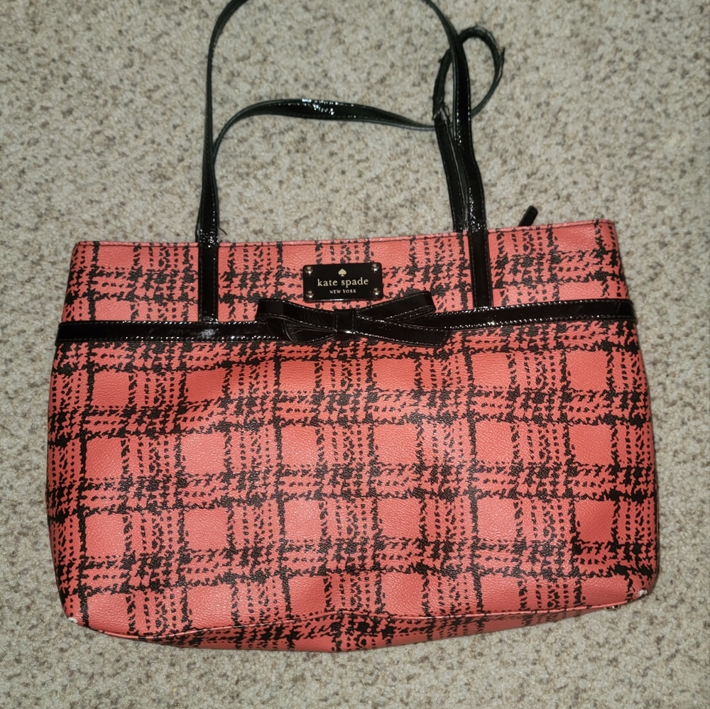 Kate Spade Quinn Belleville Red & Black Tote